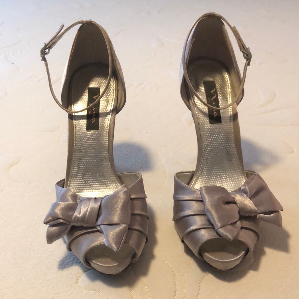 Satin heels